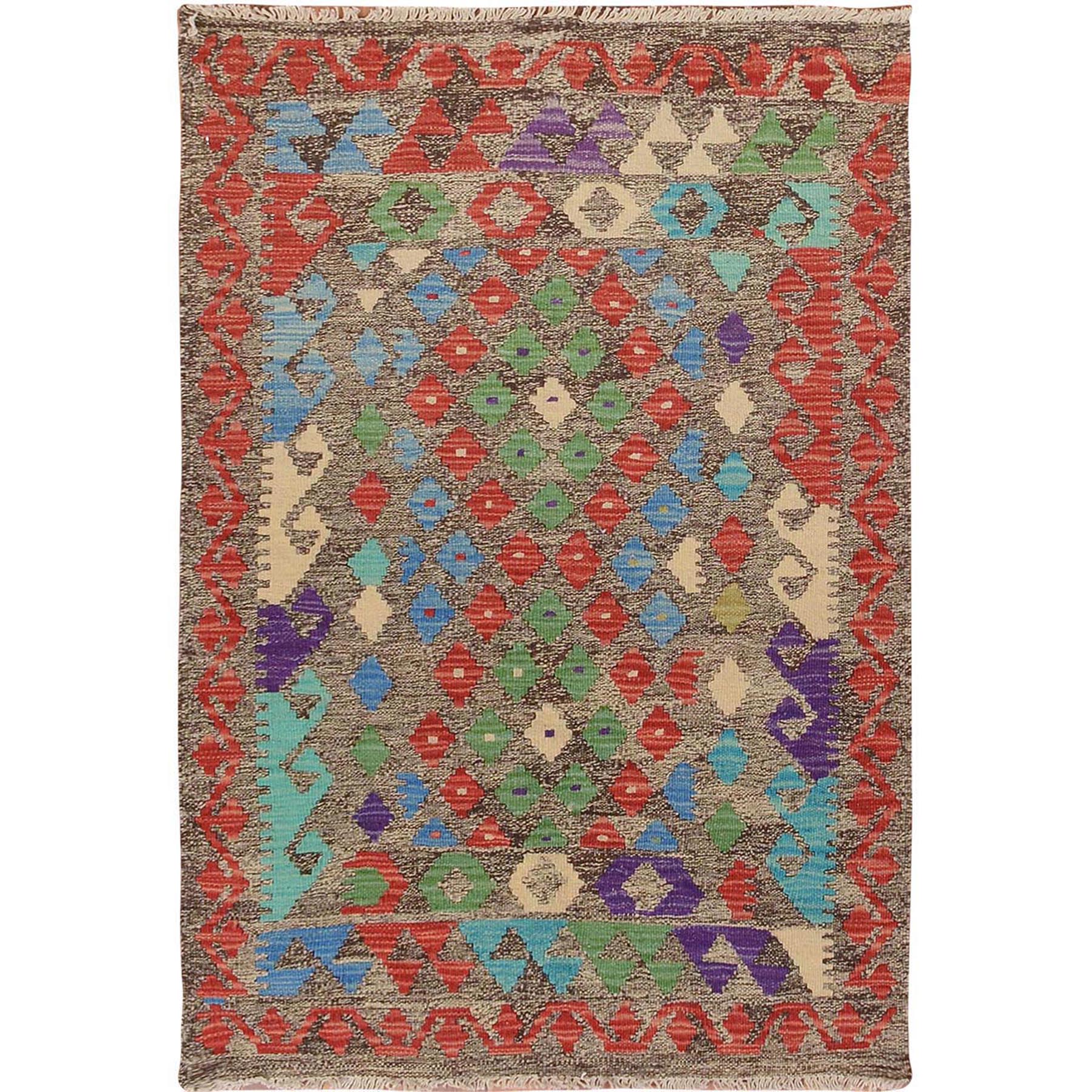 Traditional Wool Hand-Woven Area Rug 2'9